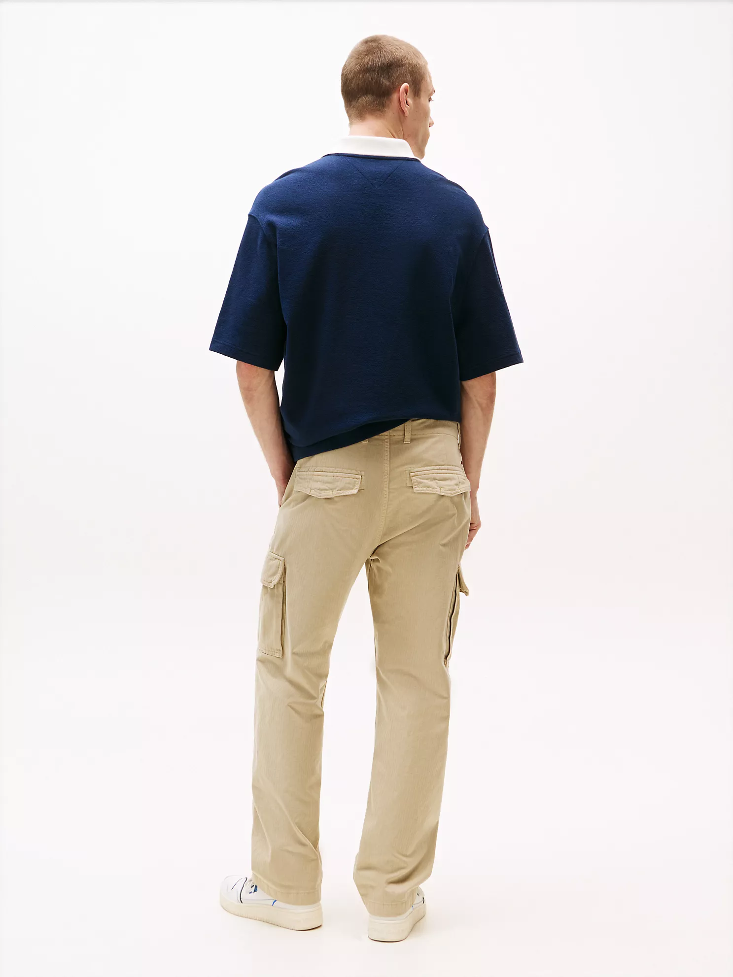 Tommy Jeans Herringbone Cargo Pant - Silt Beige 11 Tommy Jeans Herringbone Cargo Pant
- Silt Beige