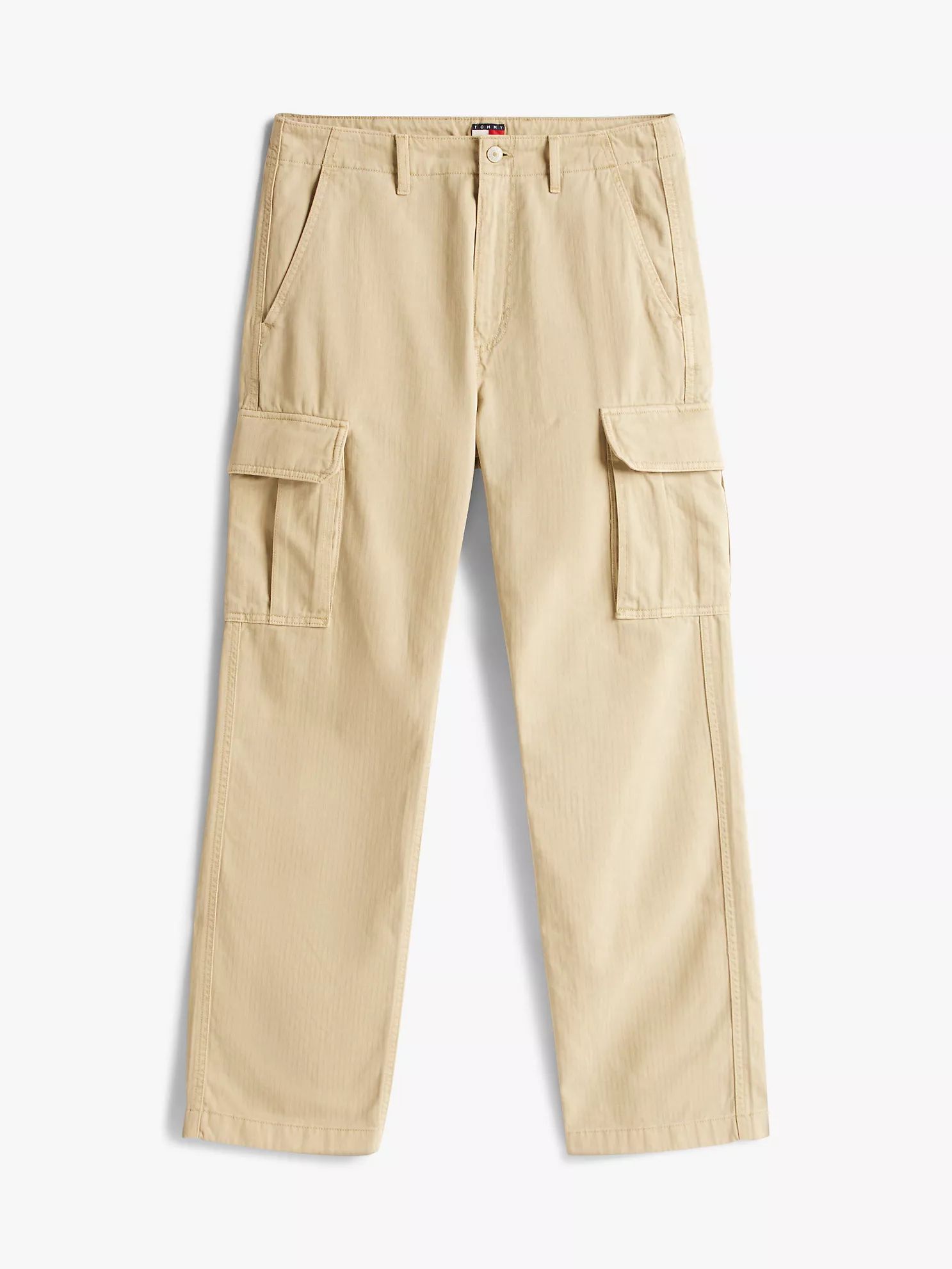 Tommy Jeans Herringbone Cargo Pant - Silt Beige 12 Tommy Jeans Herringbone Cargo Pant
- Silt Beige