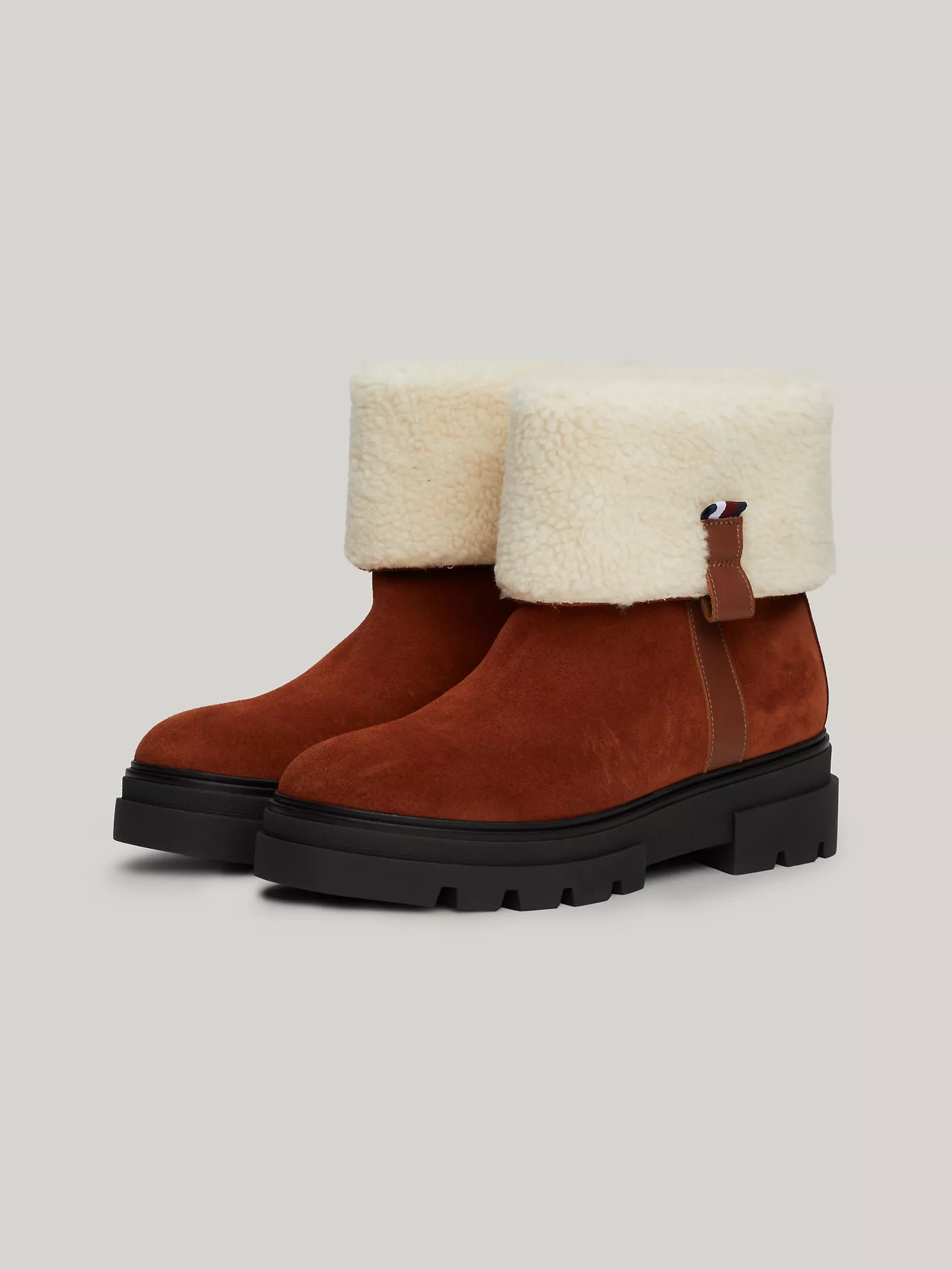Lined Suede Roll-Down Boot - Cognac Brown 10 Lined Suede Roll-Down Boot
- Cognac Brown