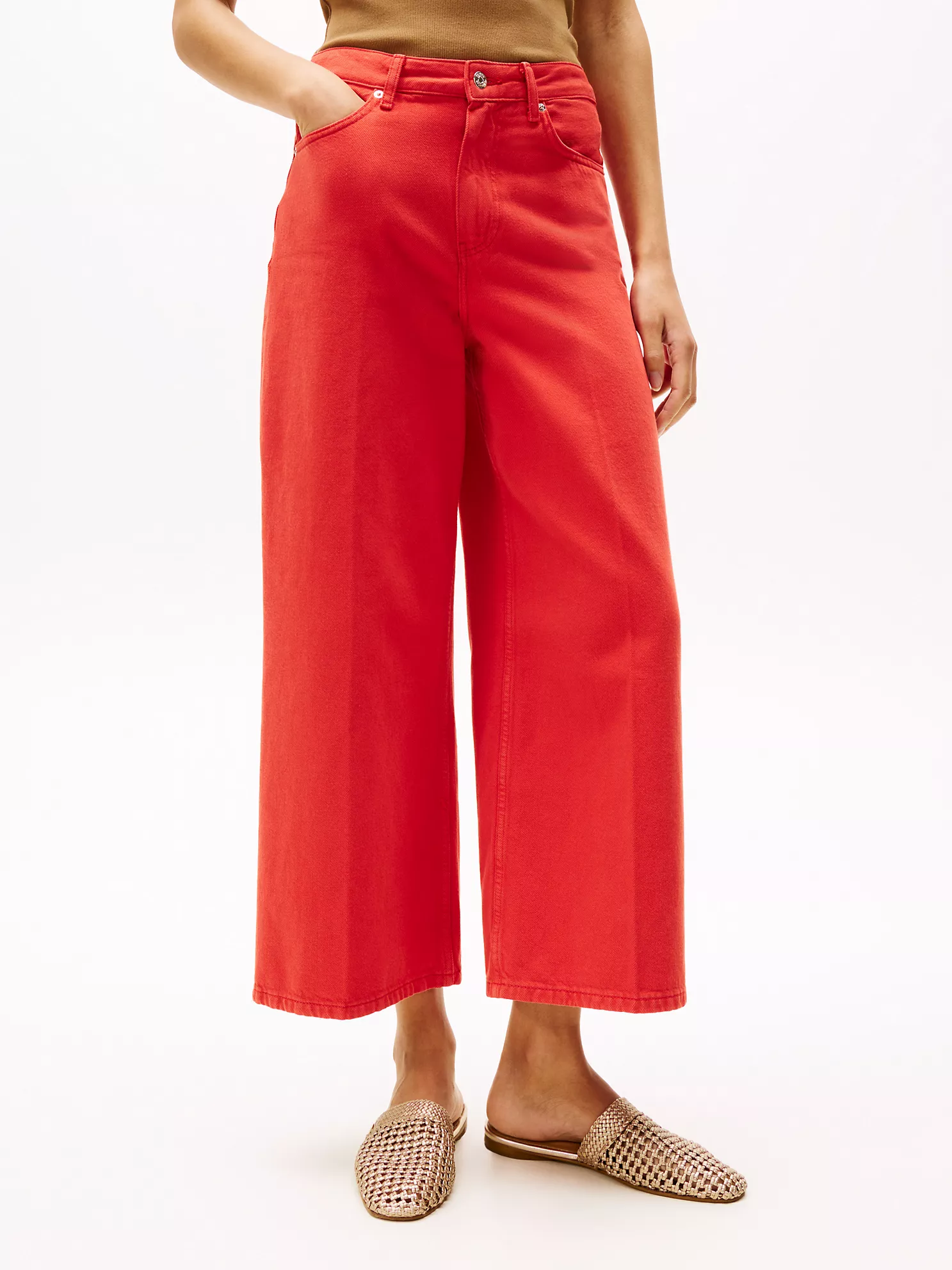 High-Rise Wide Leg Jean - Flame Red 6 High-Rise Wide Leg Jean
- Flame Red