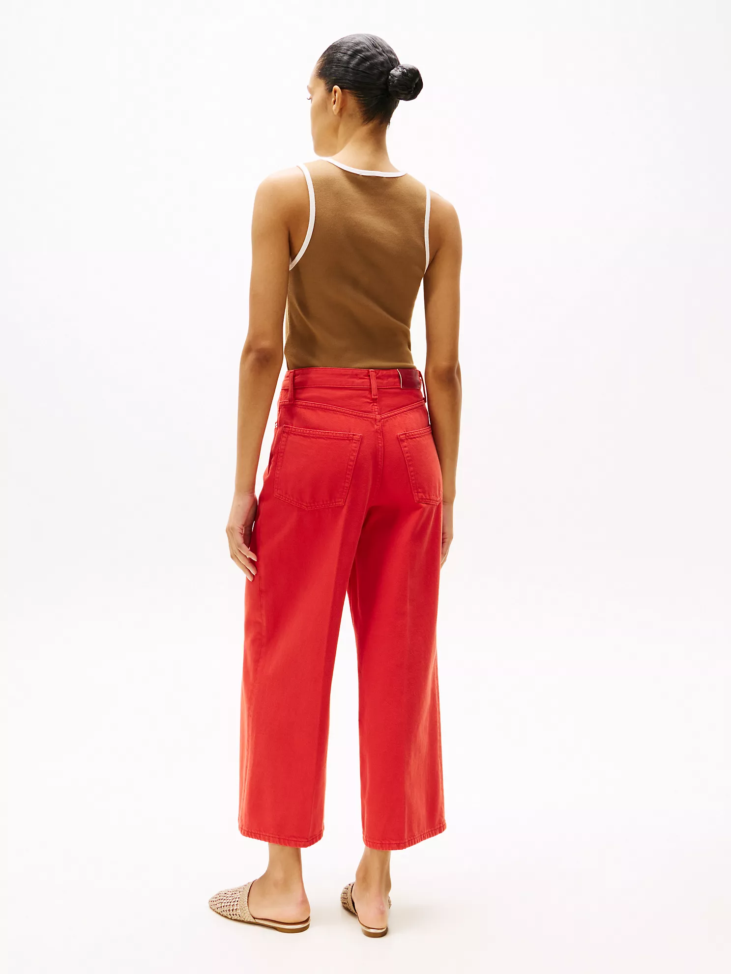 High-Rise Wide Leg Jean - Flame Red 8 High-Rise Wide Leg Jean
- Flame Red