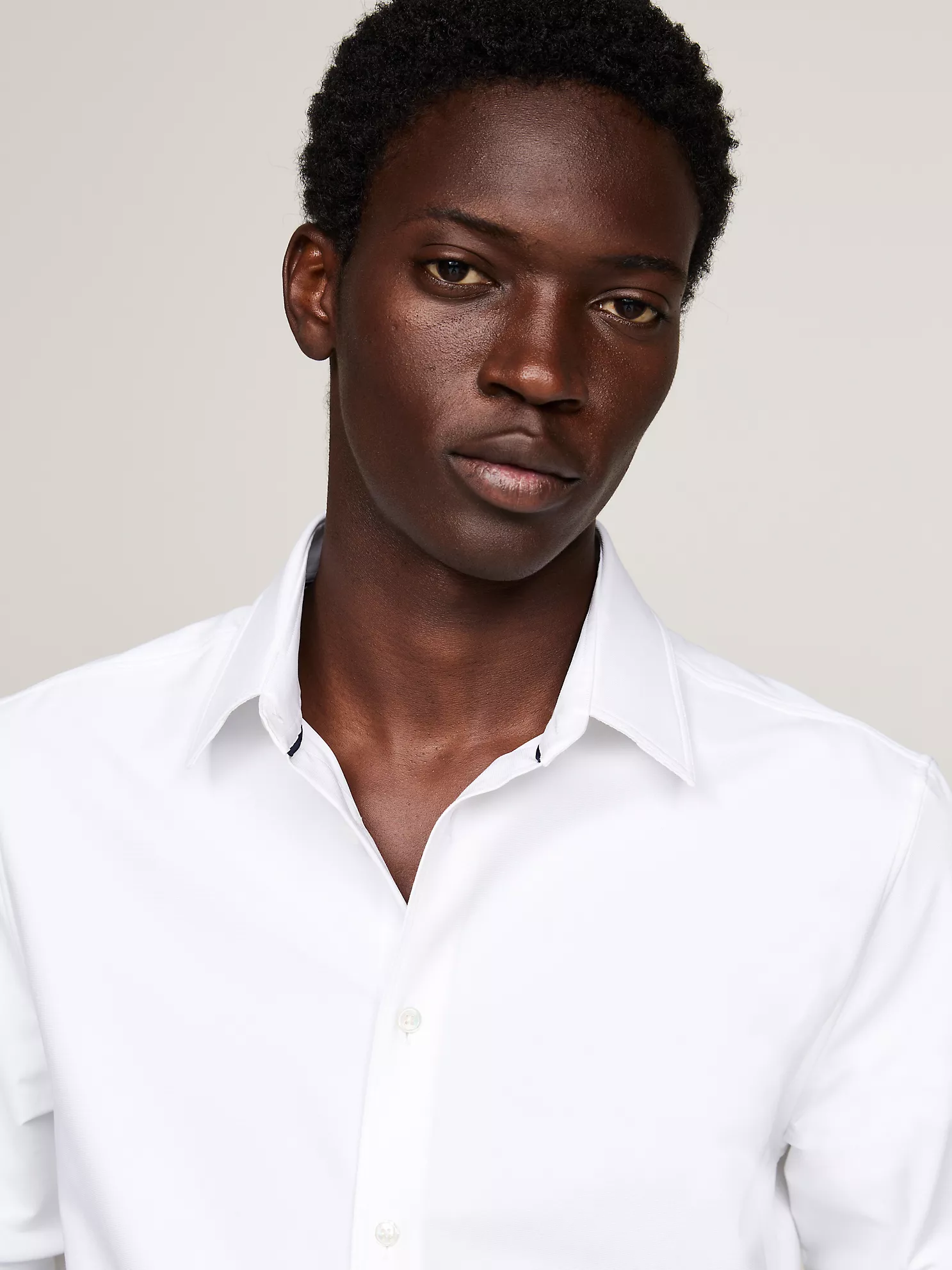 Slim Fit Solid Dress Shirt - Optic White 7 Slim Fit Solid Dress Shirt
- Optic White