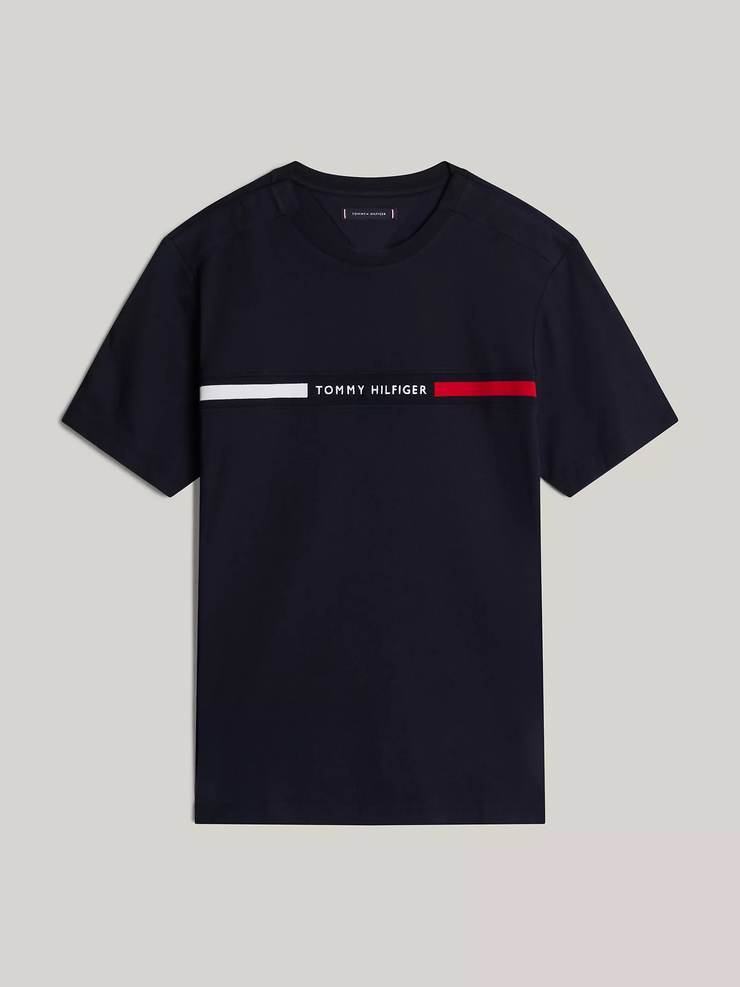 Stripe Logo T-Shirt - Navy 1 Stripe Logo T-Shirt
- Navy