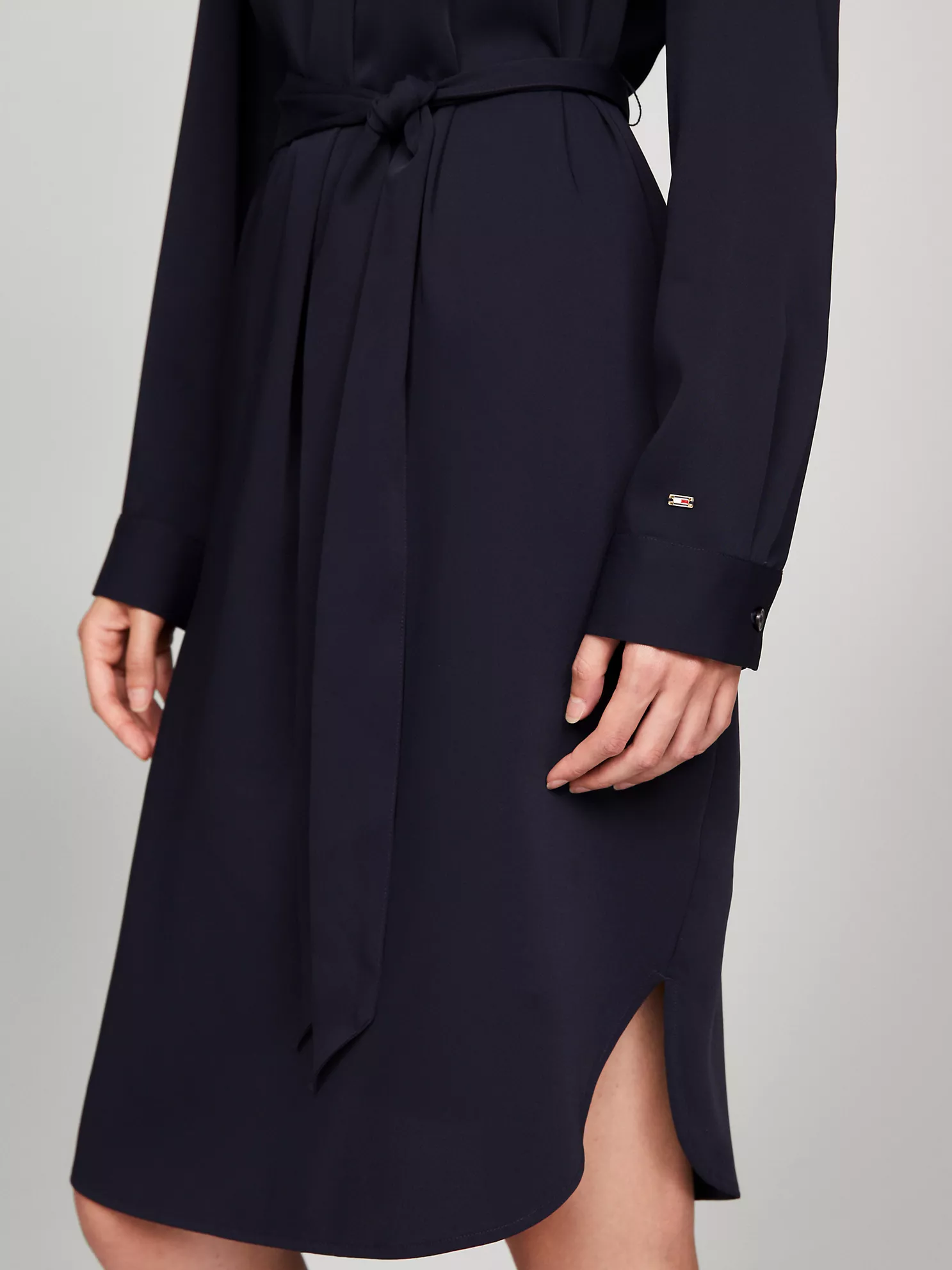 Long-Sleeve Utility Shirtdress - Navy 7 Long-Sleeve Utility Shirtdress
- Navy