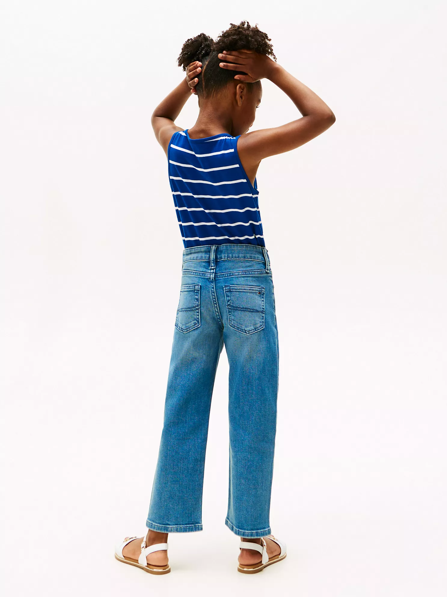 Kids' Light Wash Stretch Girlfriend Jean - Blue 9 Kids' Light Wash Stretch Girlfriend Jean
- Blue