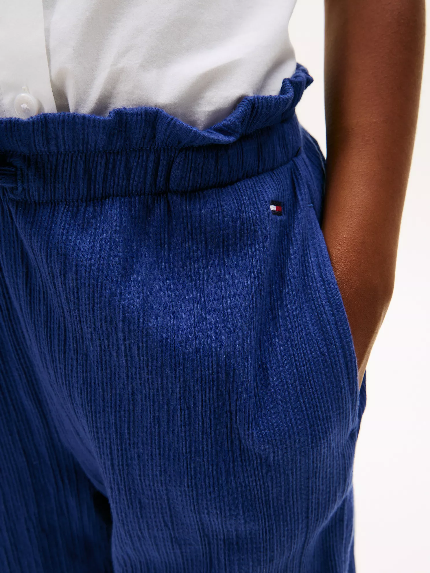 Kids' Wide-Leg Stretchy Gauze Pant - Blue Ink 8 Kids' Wide-Leg Stretchy Gauze Pant
- Blue Ink