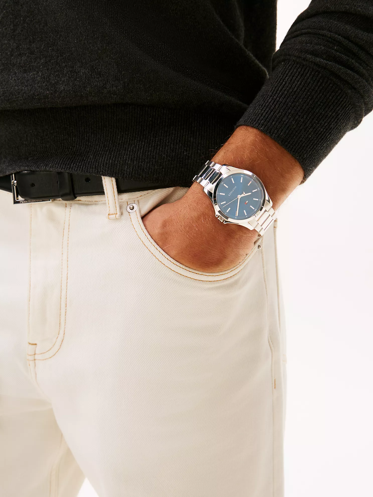 43MM Gold-Tone Sport Watch - Blue 8 43MM Gold-Tone Sport Watch
- Blue