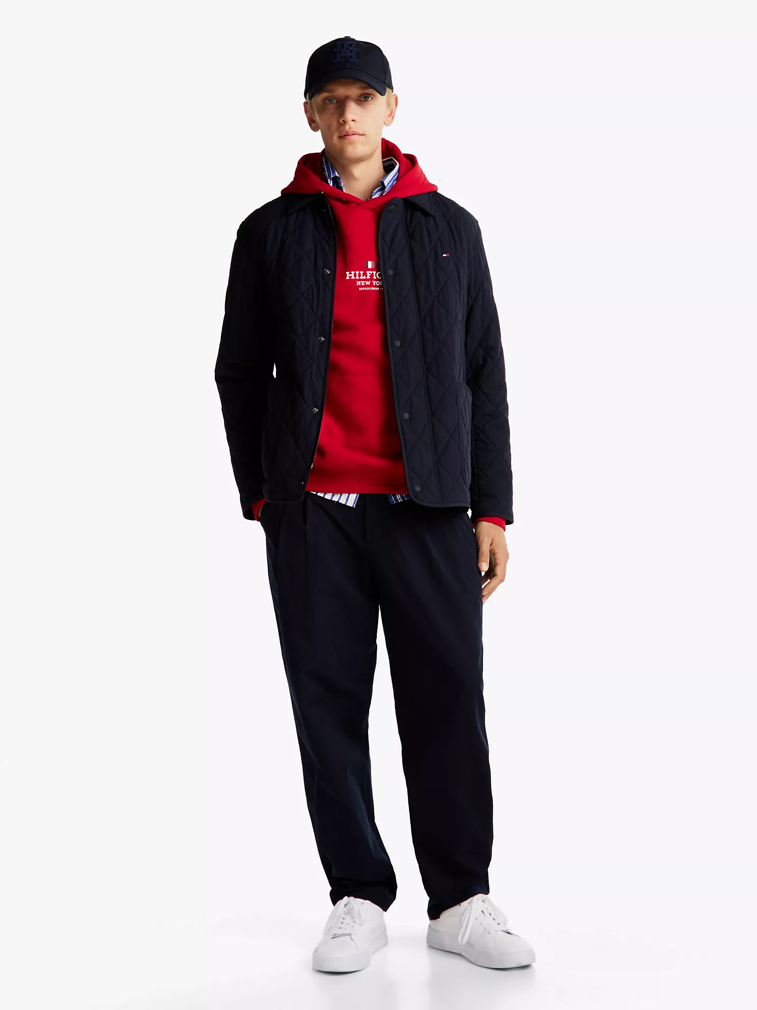 Diamond Quilted Chore Jacket - Navy 6 Diamond Quilted Chore Jacket
- Navy