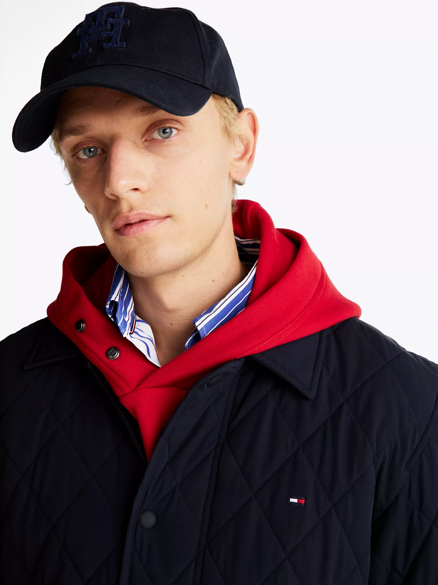 Diamond Quilted Chore Jacket - Navy 7 Diamond Quilted Chore Jacket
- Navy