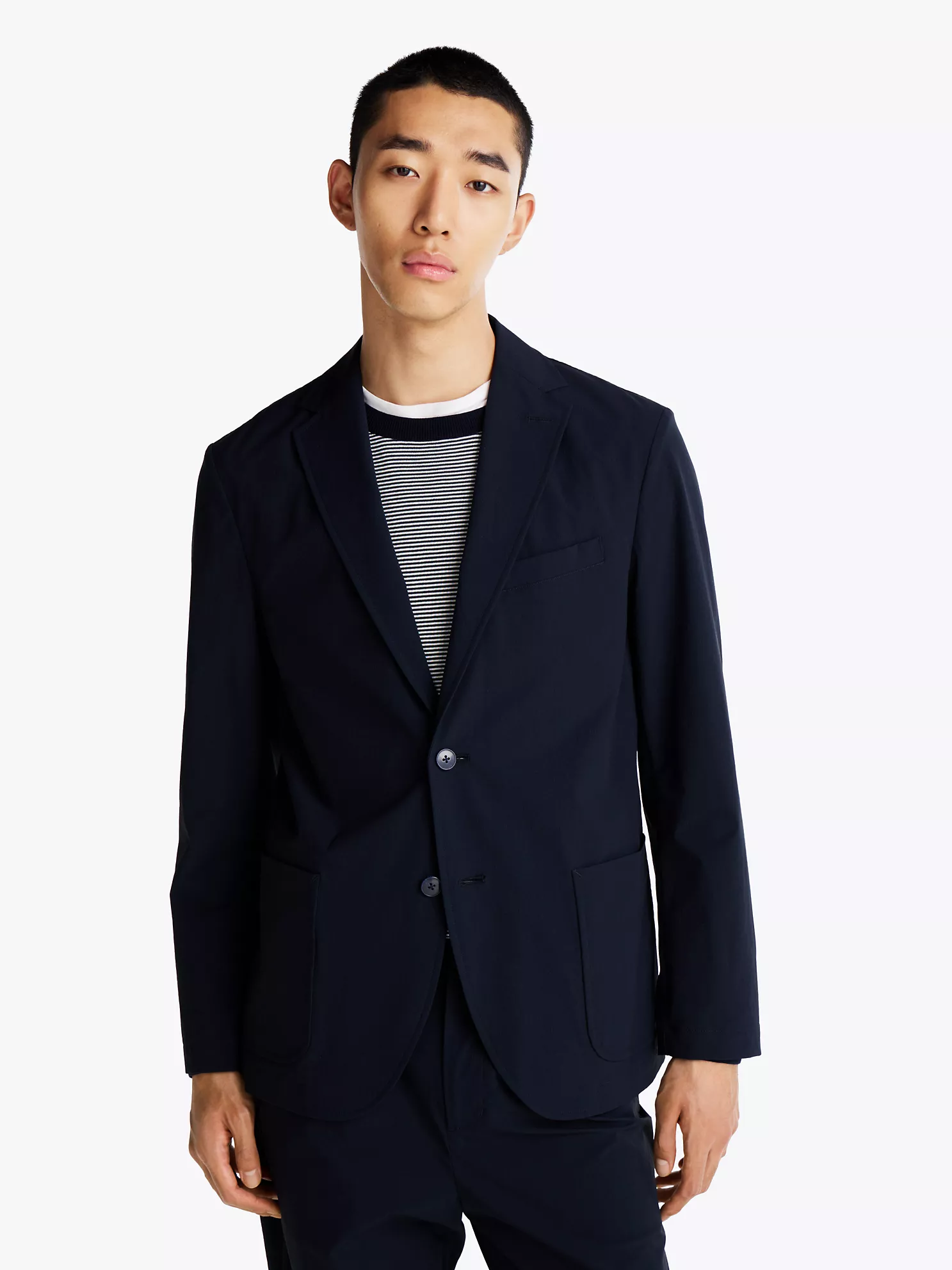 Water-Repellent Tech Blazer - Navy 1 Water-Repellent Tech Blazer
- Navy
