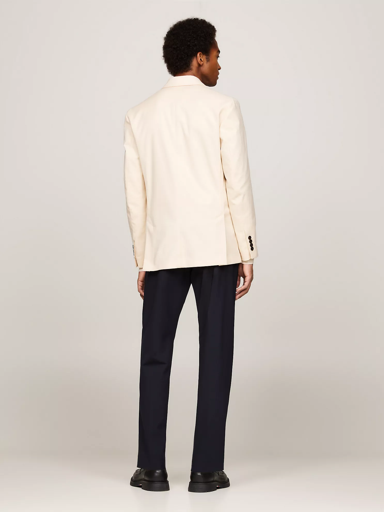 Cotton-Wool Blend Casual Blazer - Classic Beige 8 Cotton-Wool Blend Casual Blazer
- Classic Beige