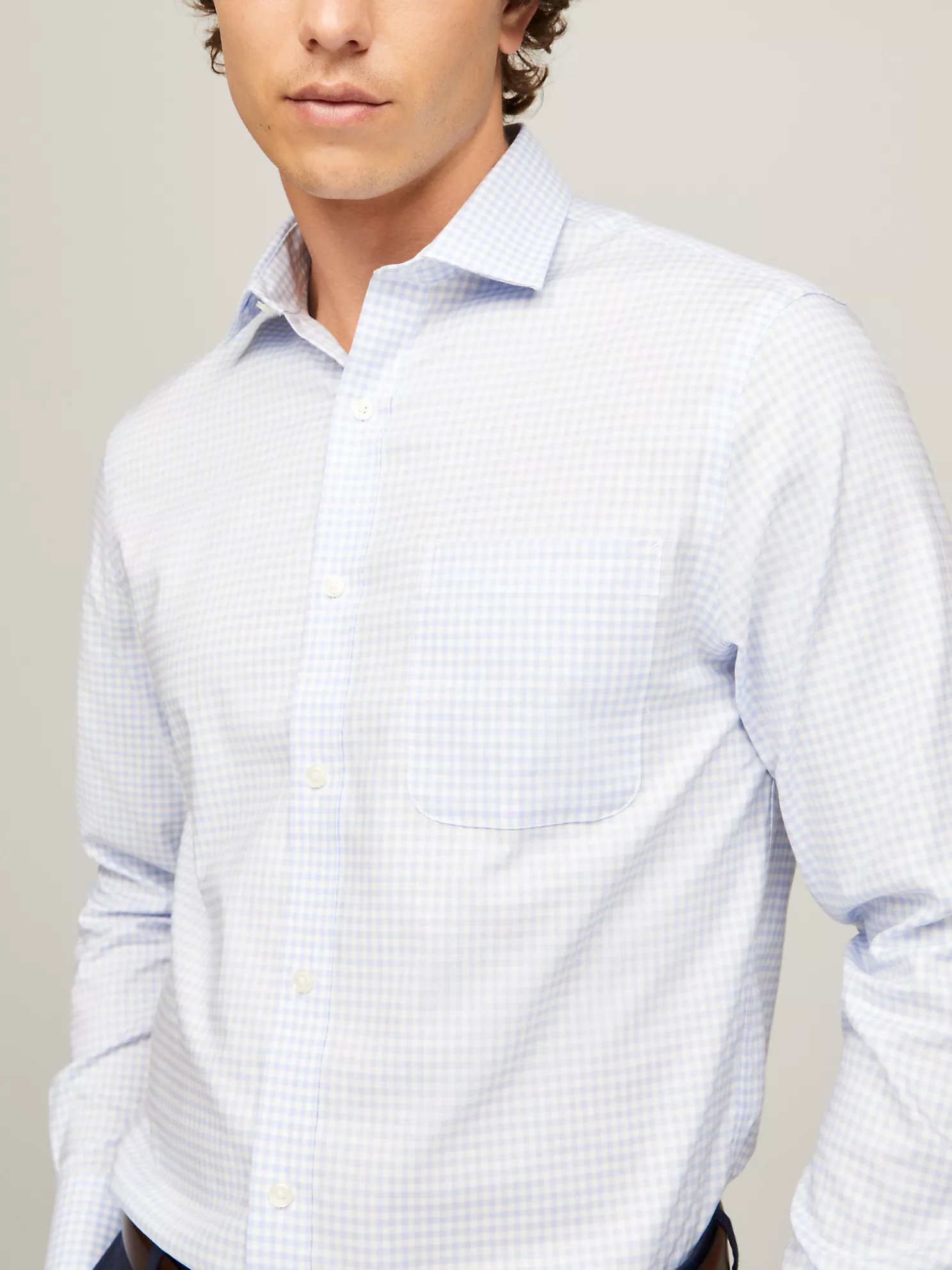 Regular Fit THFlex Check Dress Shirt - Blue 7 Regular Fit THFlex Check Dress Shirt
- Blue