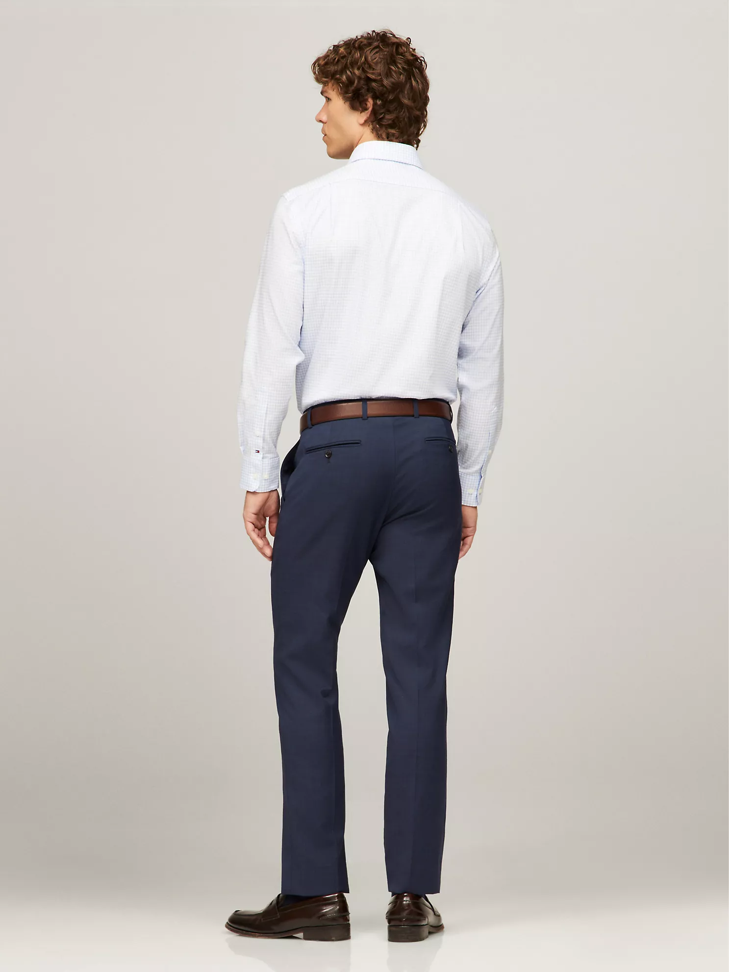 Regular Fit THFlex Check Dress Shirt - Blue 8 Regular Fit THFlex Check Dress Shirt
- Blue