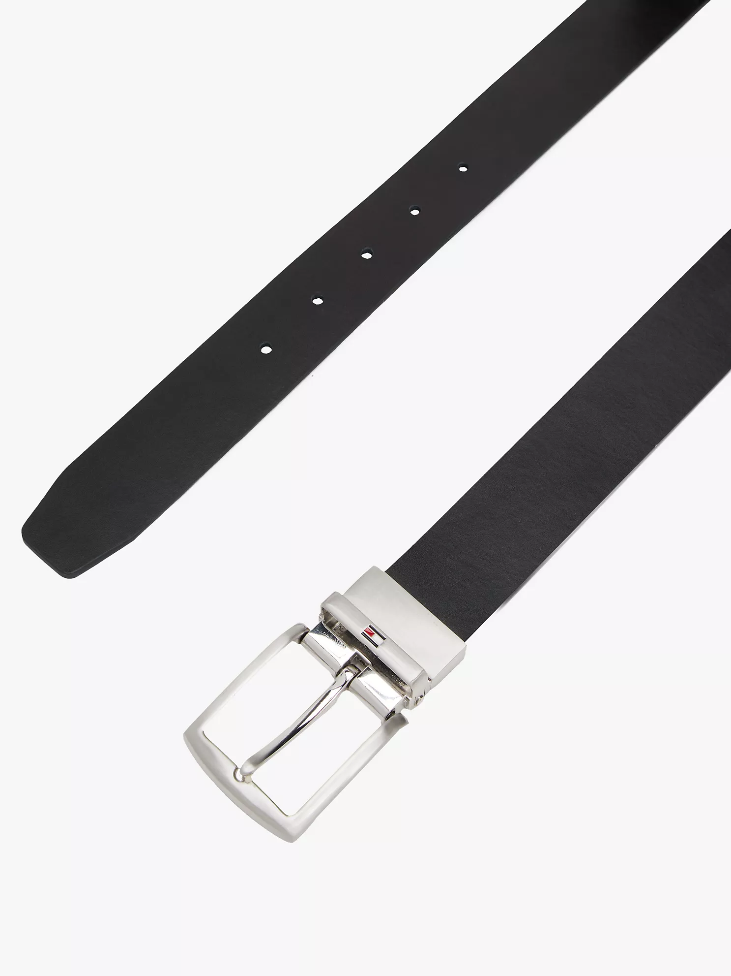 Reversible Flag Logo Loop Leather Belt - Space Blue / Black 11 Reversible Flag Logo Loop Leather Belt
- Space Blue / Black