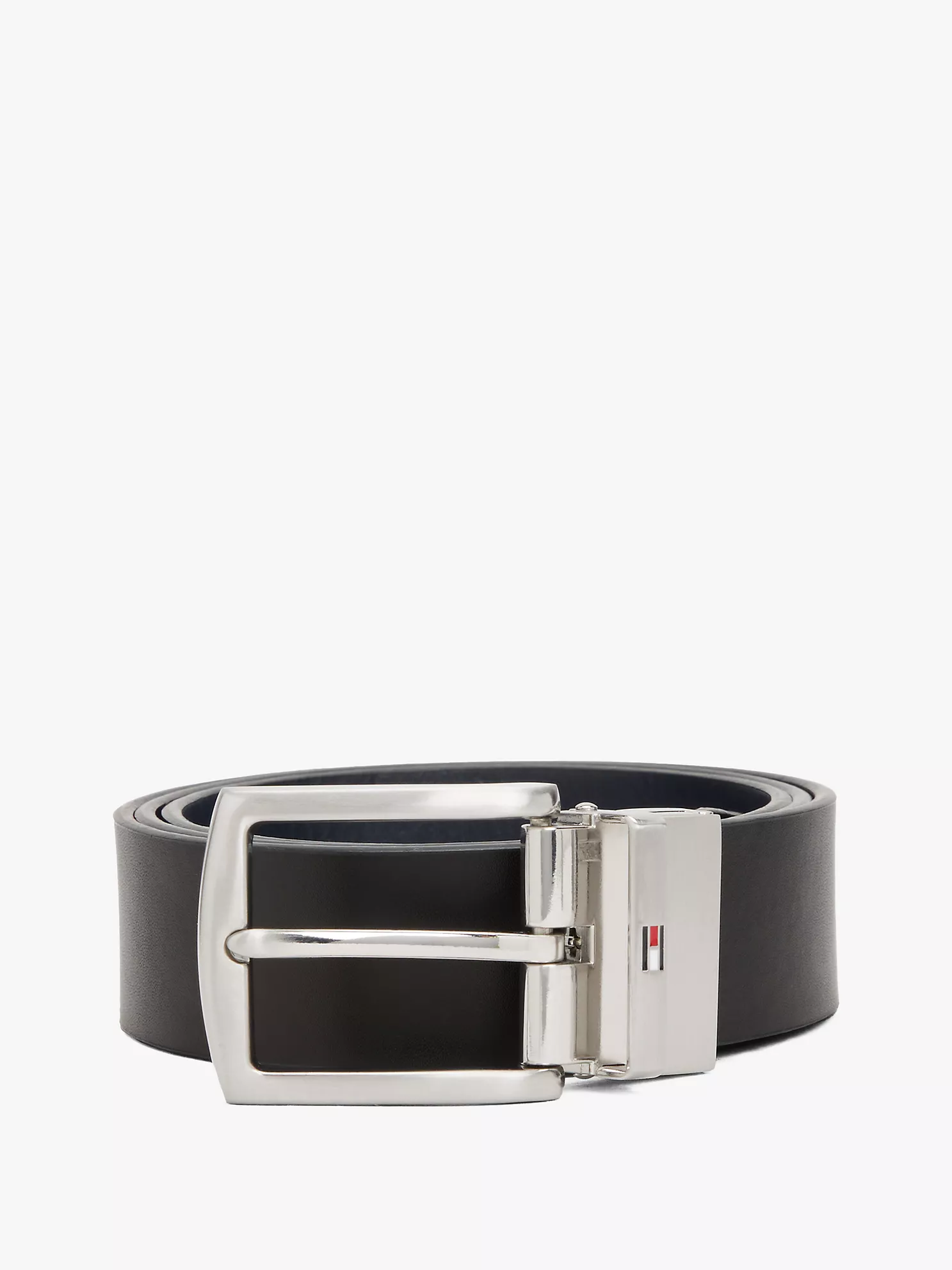 Reversible Flag Logo Loop Leather Belt - Space Blue / Black 14 Reversible Flag Logo Loop Leather Belt
- Space Blue / Black