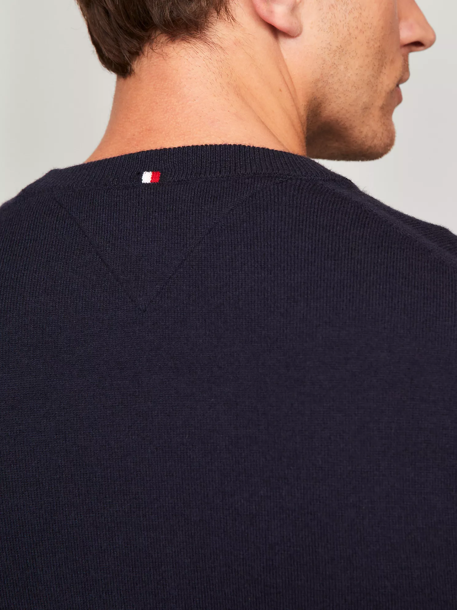 Fine Gauge Knit Crewneck Sweater - Navy 7 Fine Gauge Knit Crewneck Sweater
- Navy