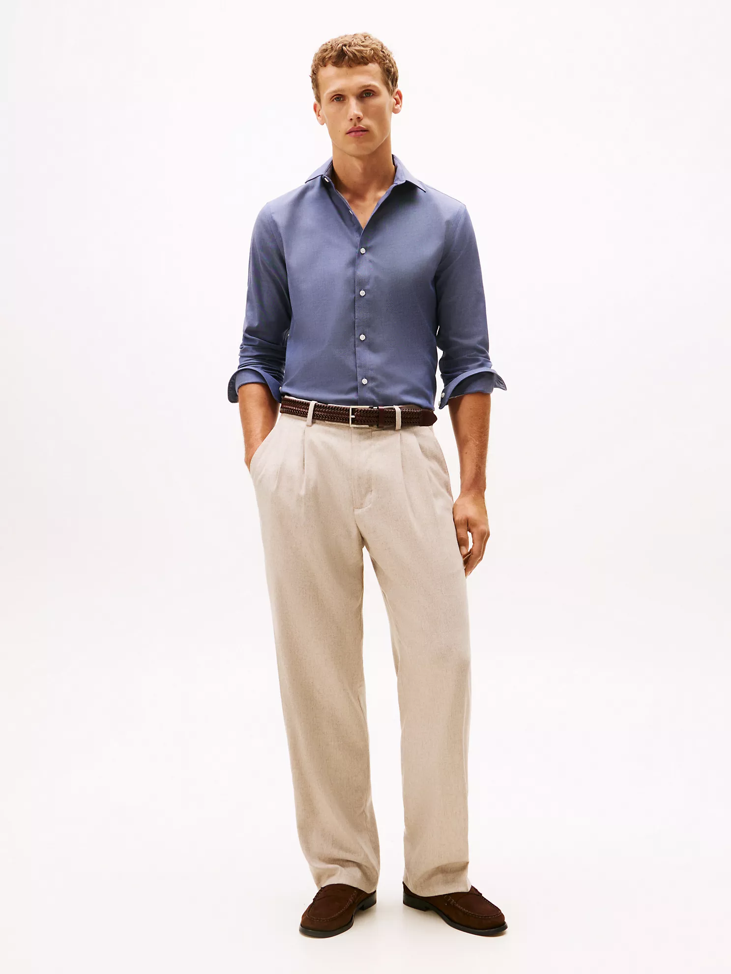 Slim Fit THFlex Dress Shirt - Peacoat 8 Slim Fit THFlex Dress Shirt
- Peacoat