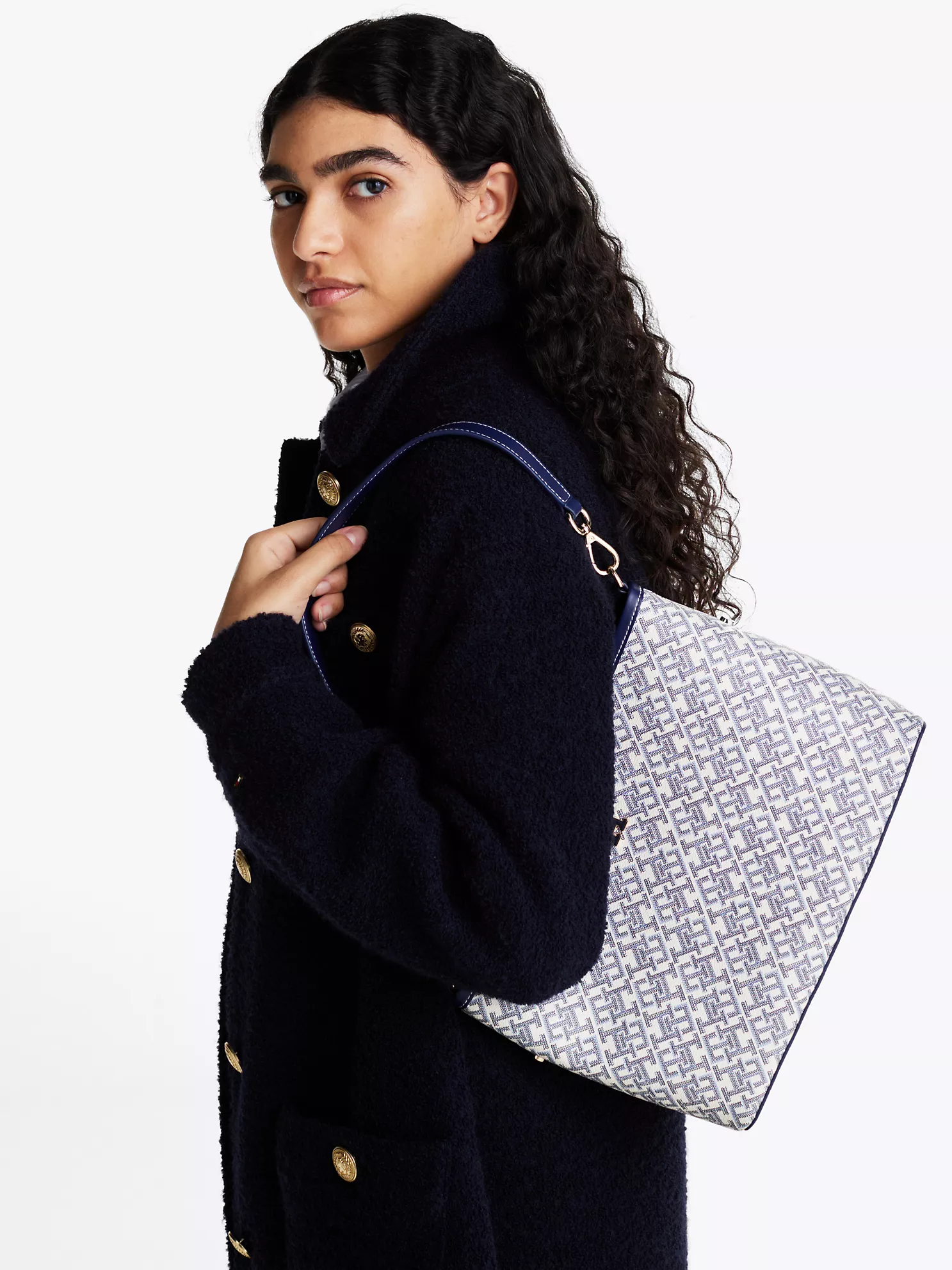 Monogram Shoulder Bag - Space Blue 10 Monogram Shoulder Bag
- Space Blue