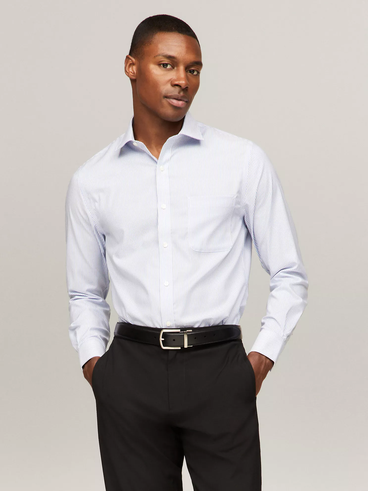 Slim Fit THFlex Check Dress Shirt - Blue 1 Slim Fit THFlex Check Dress Shirt
- Blue