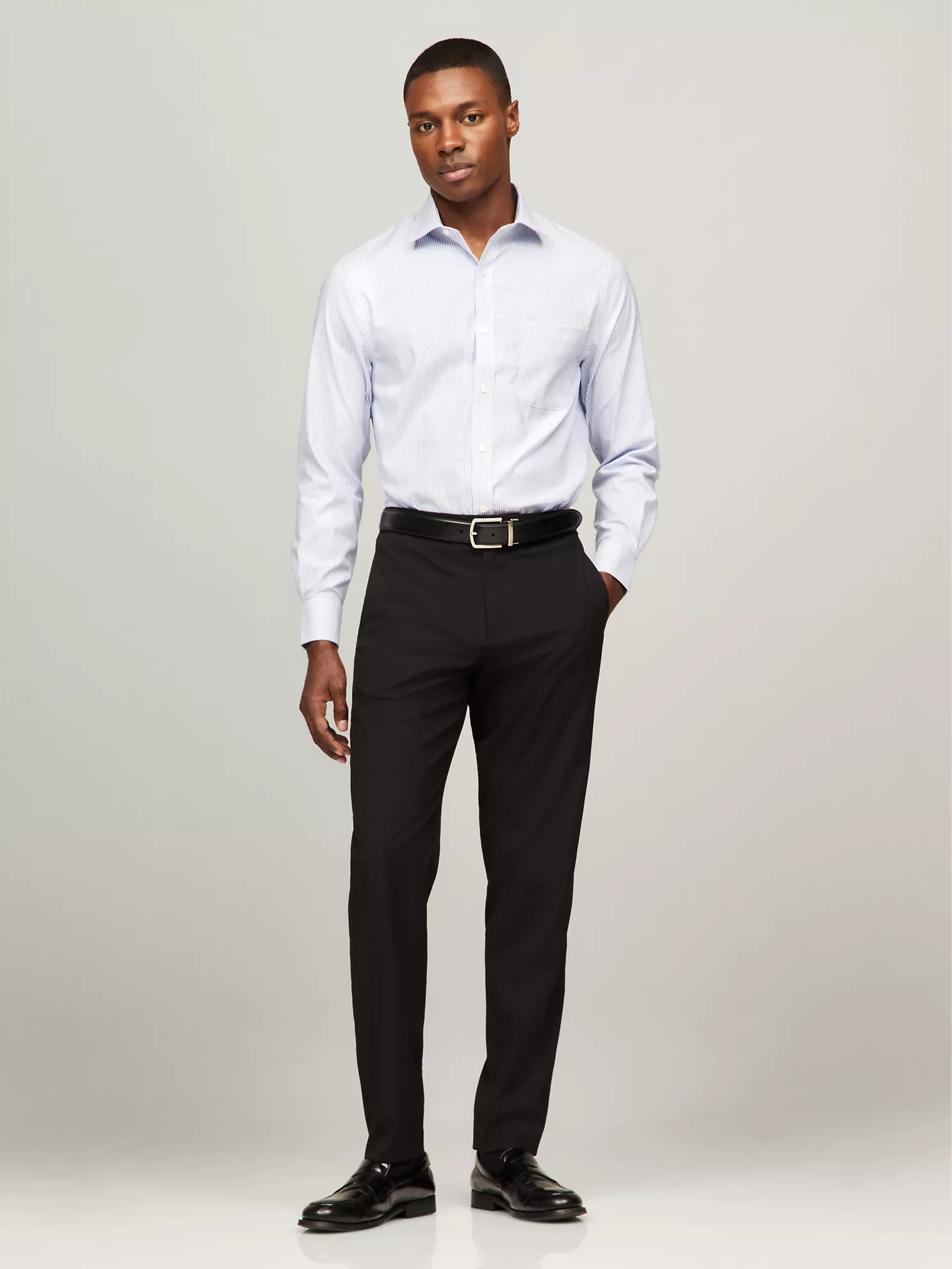 Slim Fit THFlex Check Dress Shirt - Blue 6 Slim Fit THFlex Check Dress Shirt
- Blue