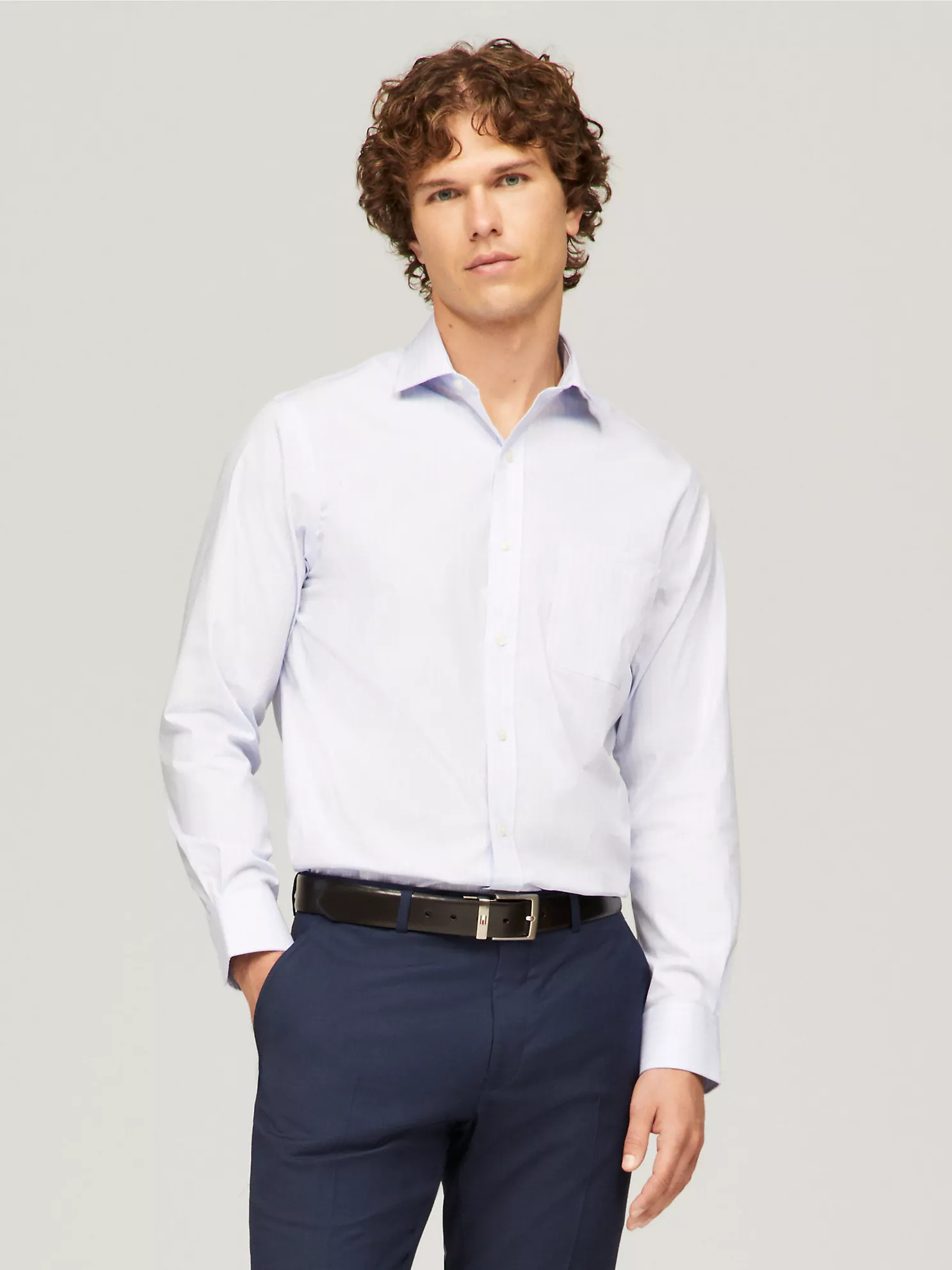 Regular Fit THFlex Dress Shirt - Blue 1 Regular Fit THFlex Dress Shirt
- Blue