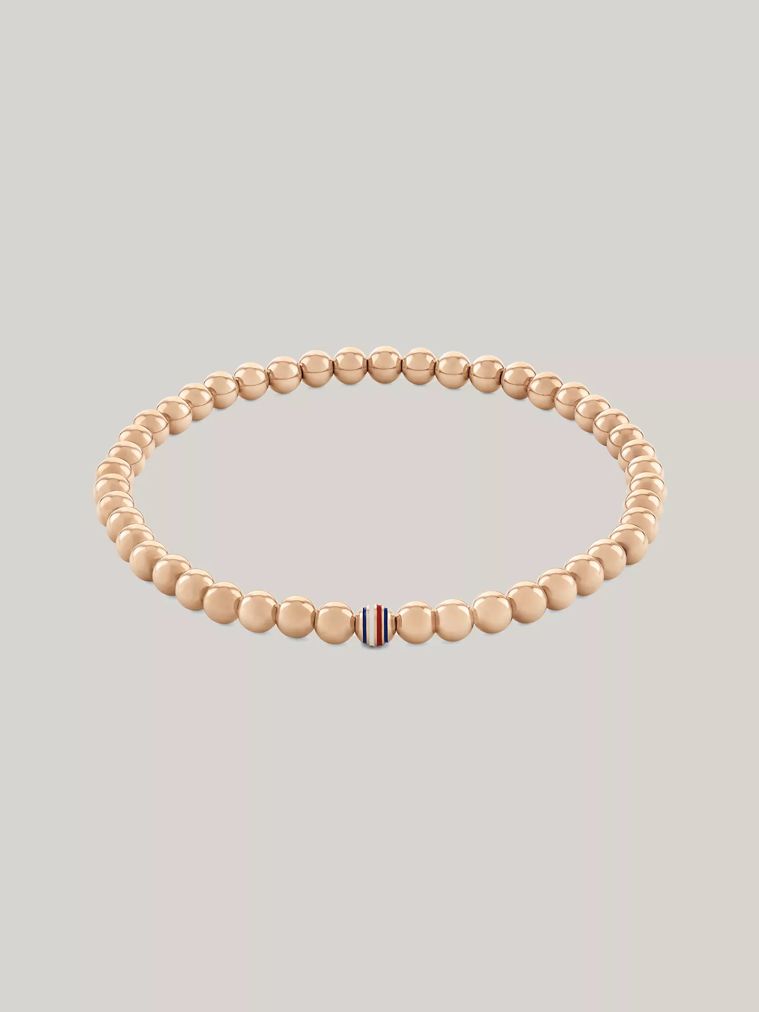 Stripe Metal Bead Bracelet - Carnation Gold 1 Stripe Metal Bead Bracelet
- Carnation Gold