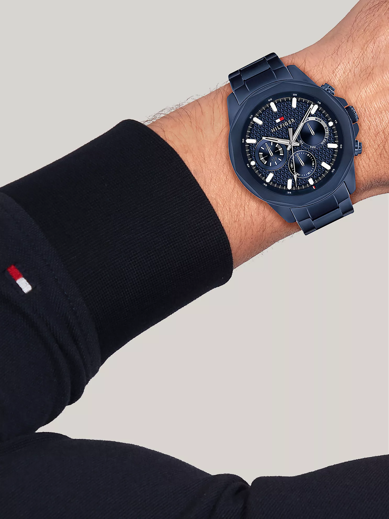 46MM Ion-Plated Sport Watch - Blue 6 46MM Ion-Plated Sport Watch
- Blue