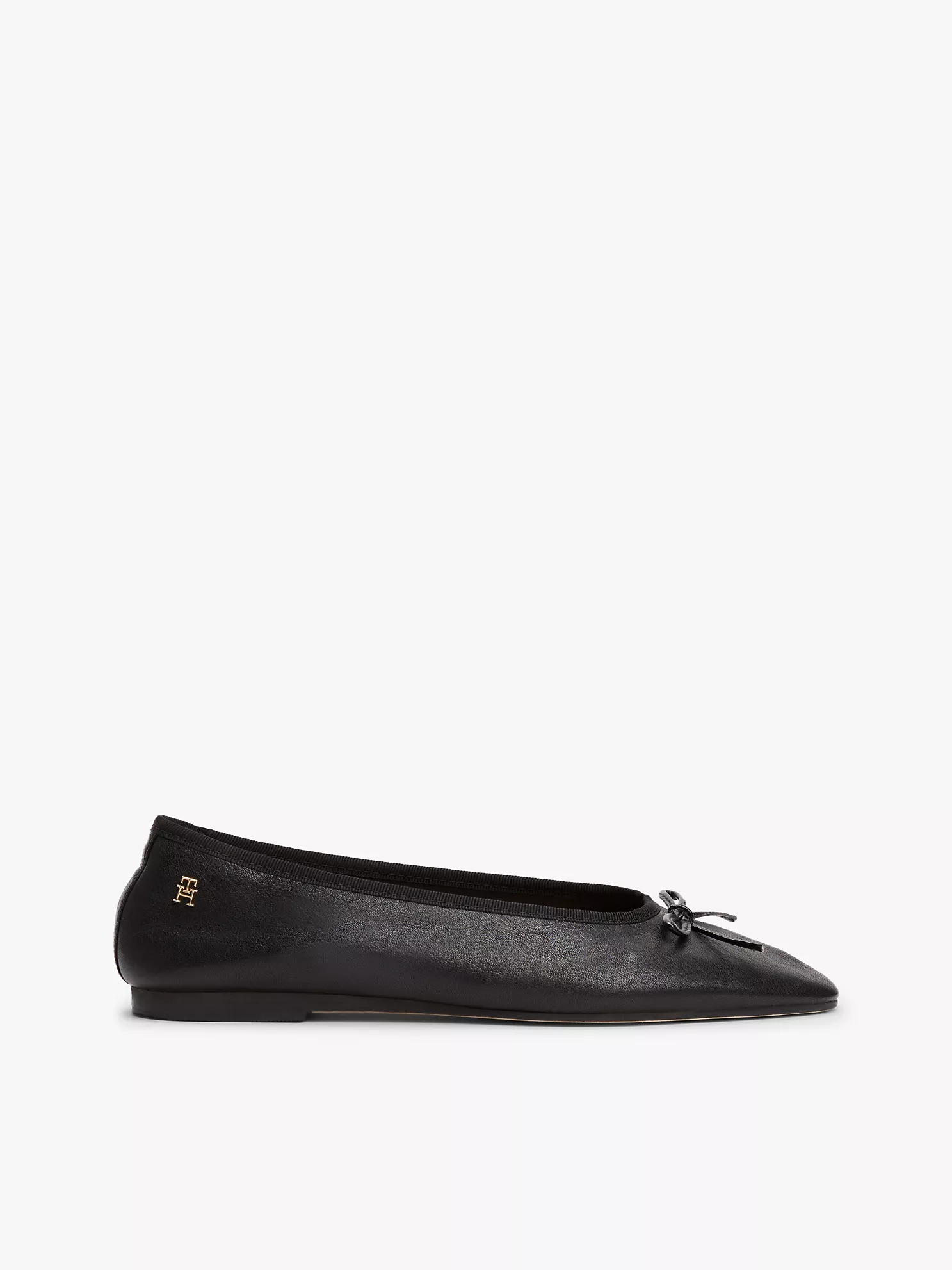 Monogram Leather Ballet Flat - Black 1 Monogram Leather Ballet Flat
- Black
