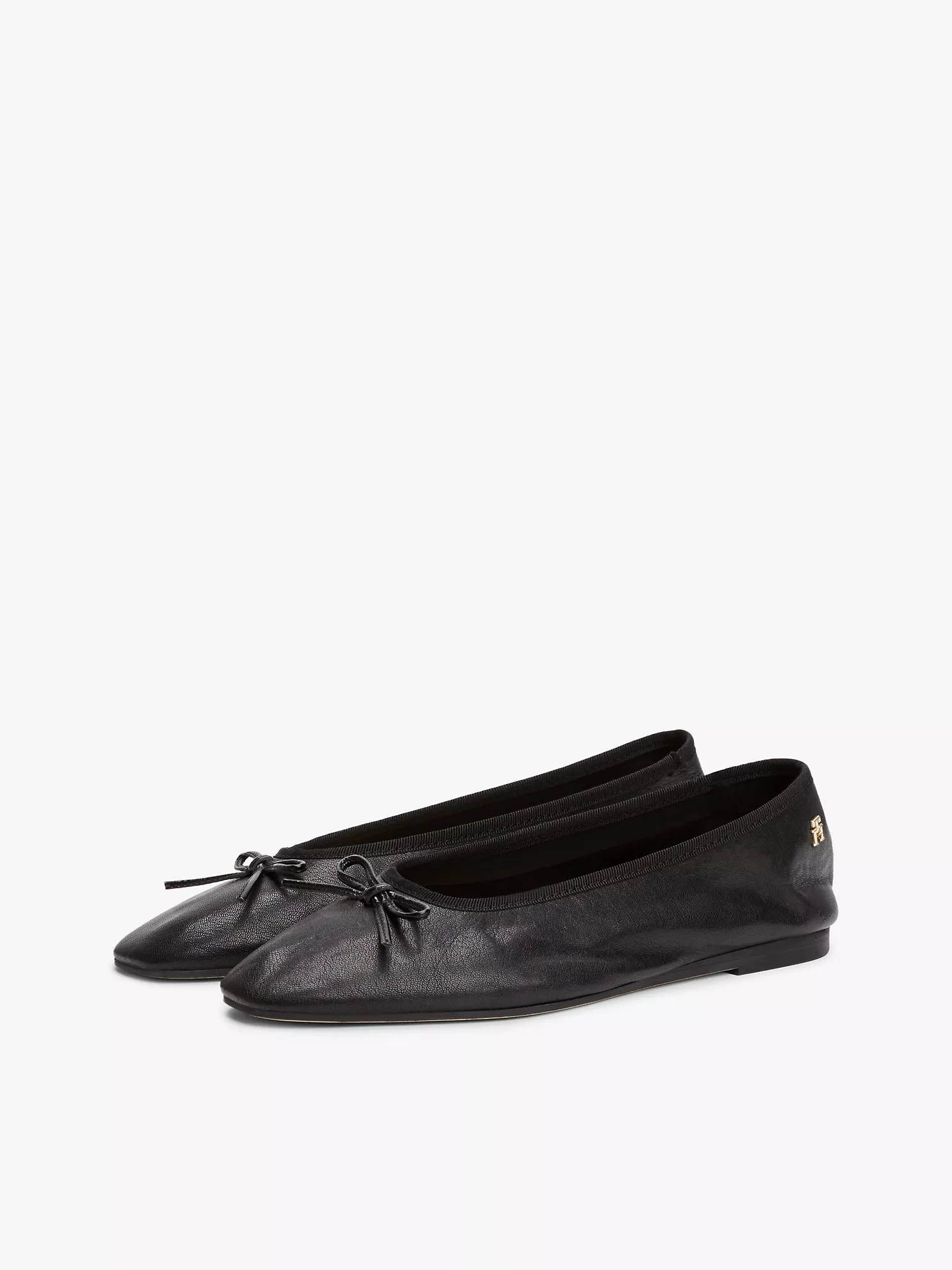 Monogram Leather Ballet Flat - Black 10 Monogram Leather Ballet Flat
- Black