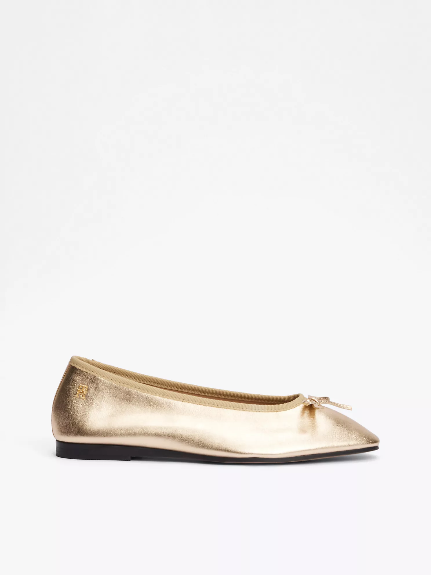 Metallic Leather Ballet Flat - Gold 1 Metallic Leather Ballet Flat
- Gold