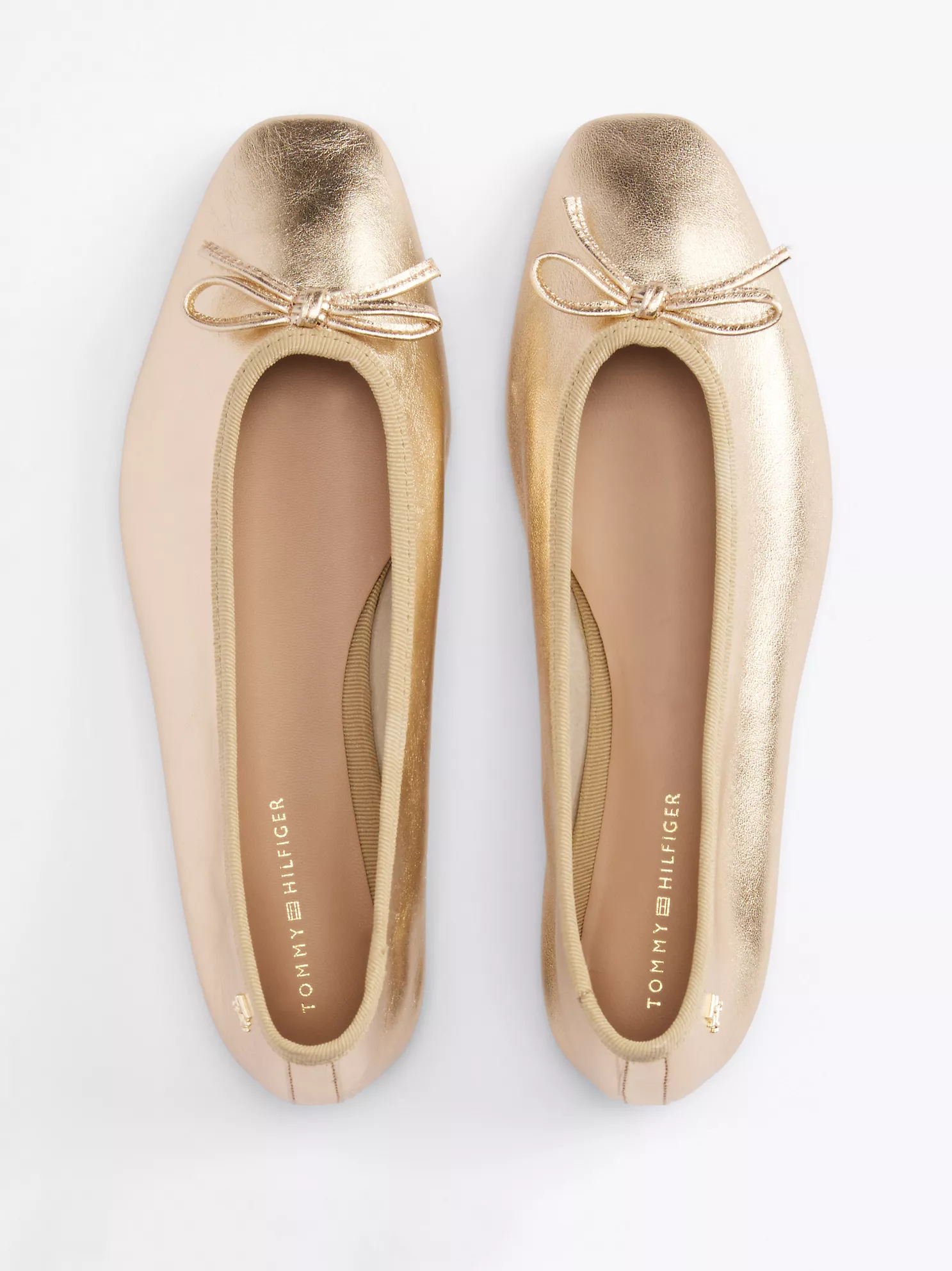 Metallic Leather Ballet Flat - Gold 10 Metallic Leather Ballet Flat
- Gold