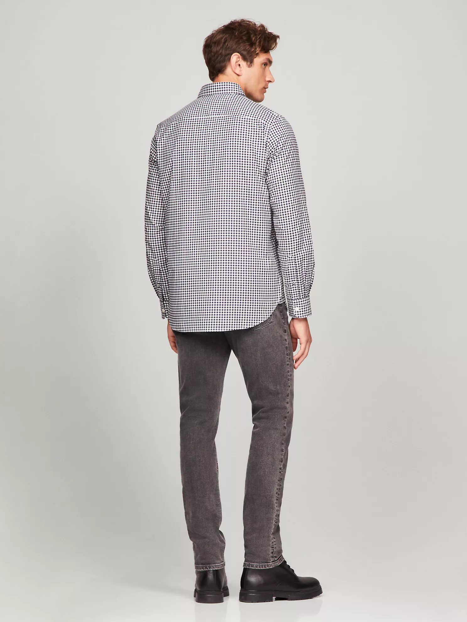 THFlex Regular Fit Gingham Poplin Shirt - Navy/Optic White 8 THFlex Regular Fit Gingham Poplin Shirt
- Navy/Optic White