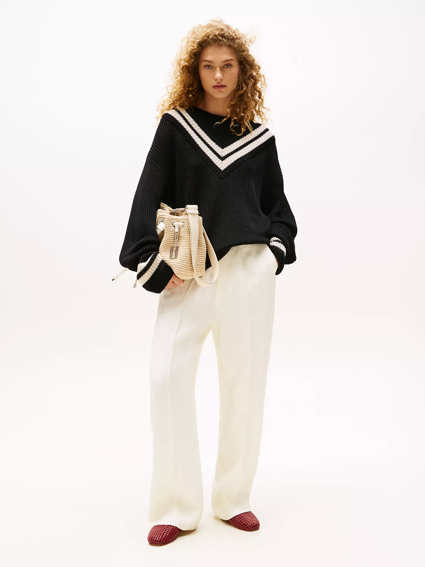 Crinkle-Finish Tailored Drapey Pant - Calico 8 Crinkle-Finish Tailored Drapey Pant
- Calico
