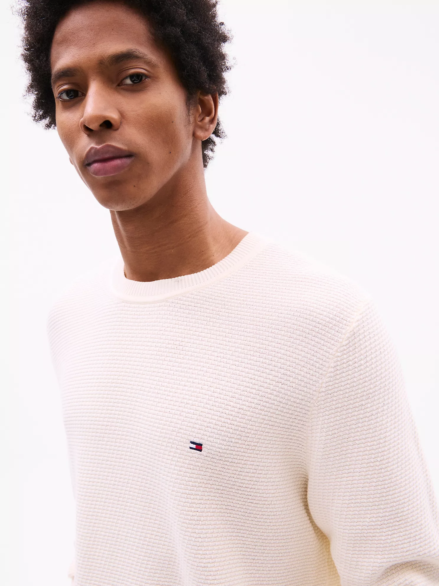 Structured Crewneck Sweater - Calico 7 Structured Crewneck Sweater
- Calico