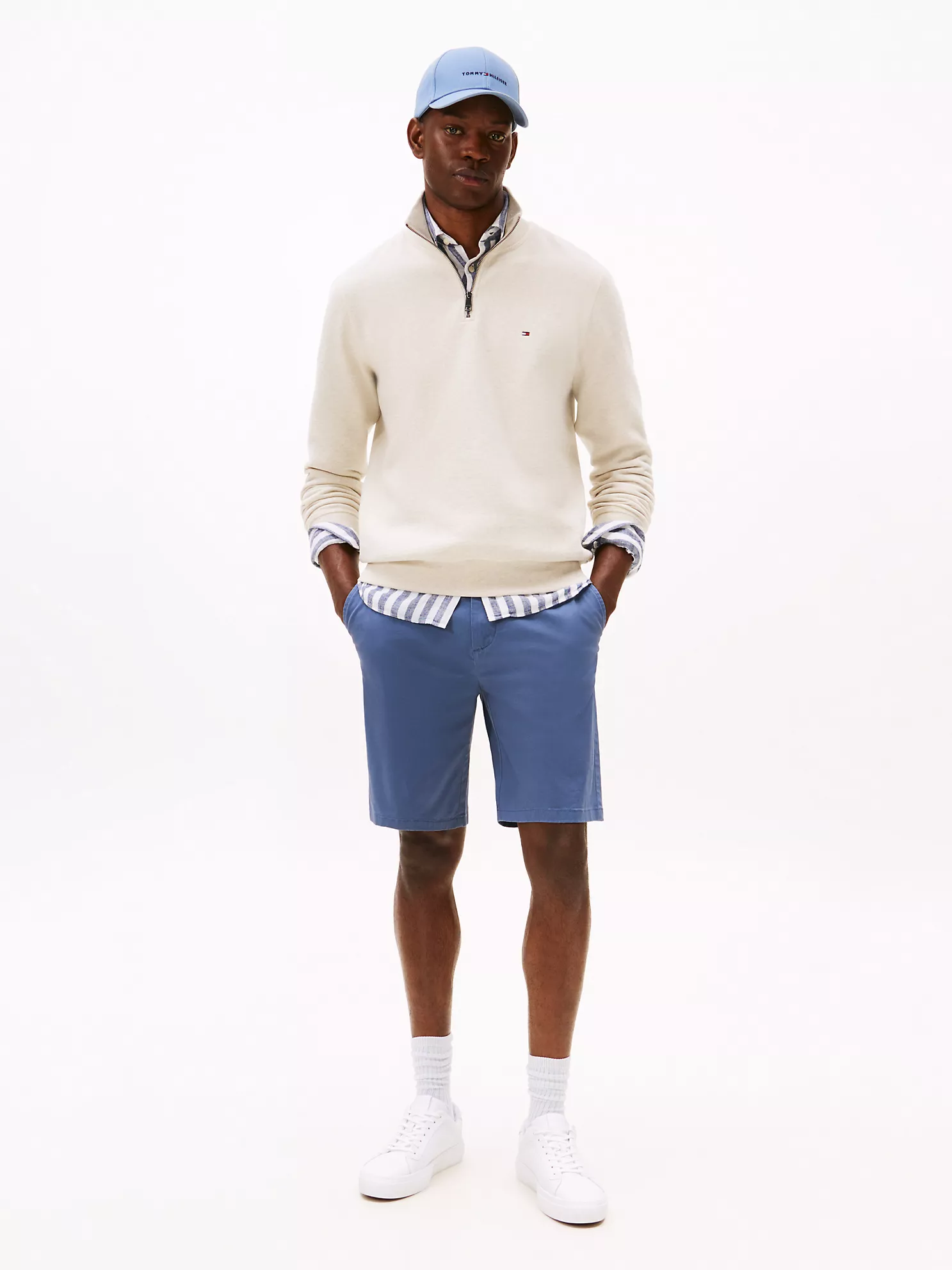 Regular Fit 9" Comfort Waist Tommy Short
         - Faded Indigo