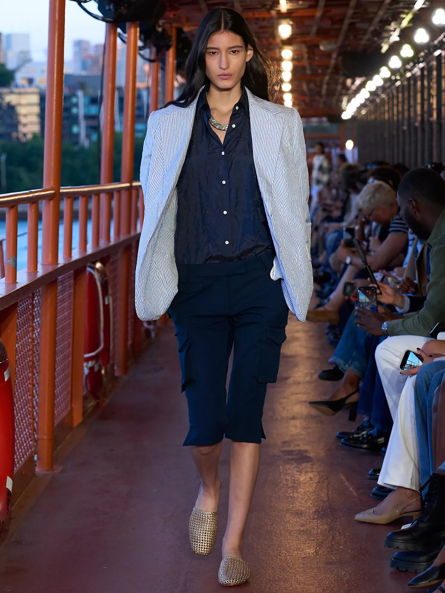 Oversized Stripe Blazer - Blue Stripe 10 Oversized Stripe Blazer
- Blue Stripe