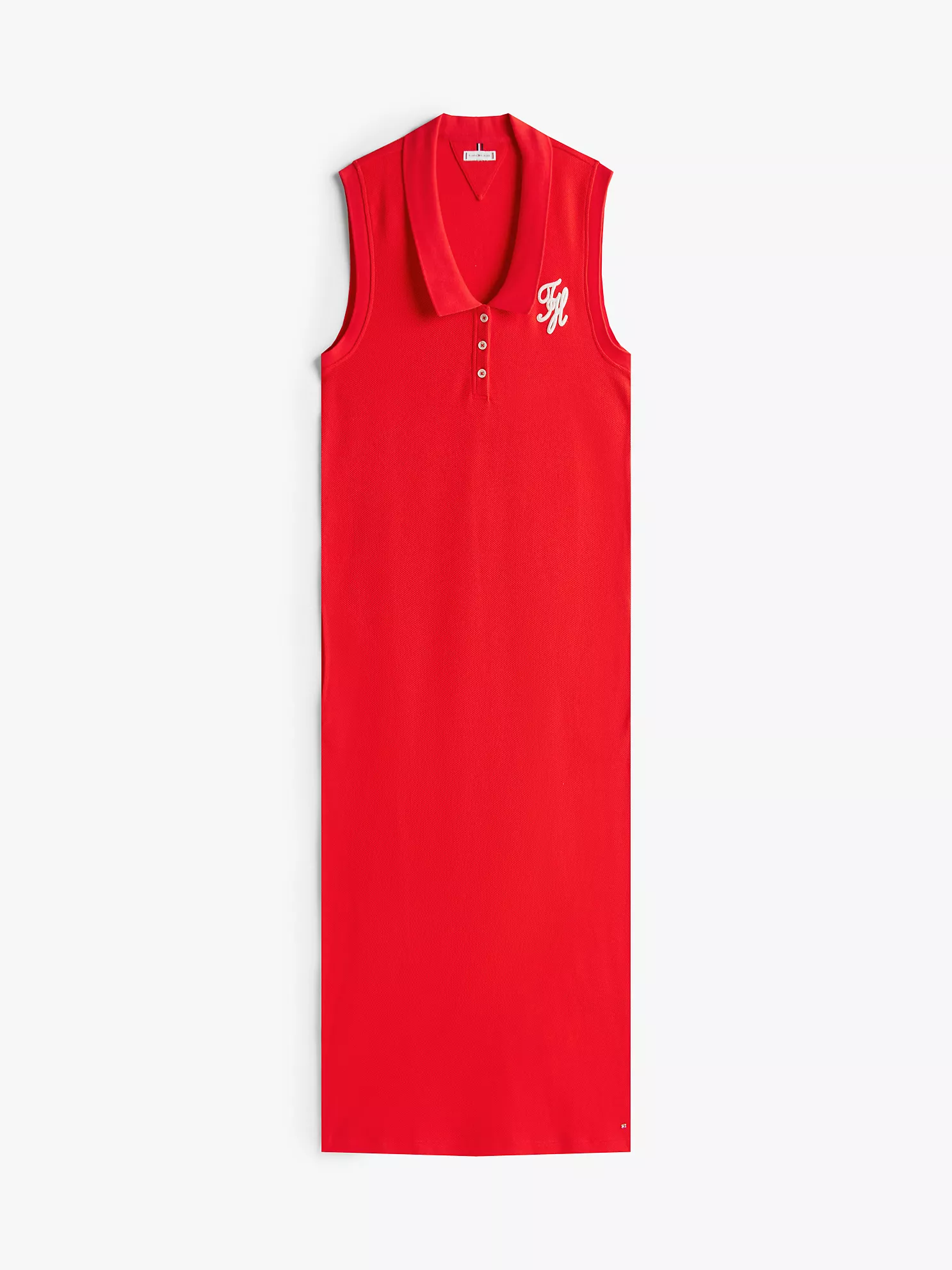 Sleeveless Polo Maxi Dress - Fire Red 11 Sleeveless Polo Maxi Dress
- Fire Red