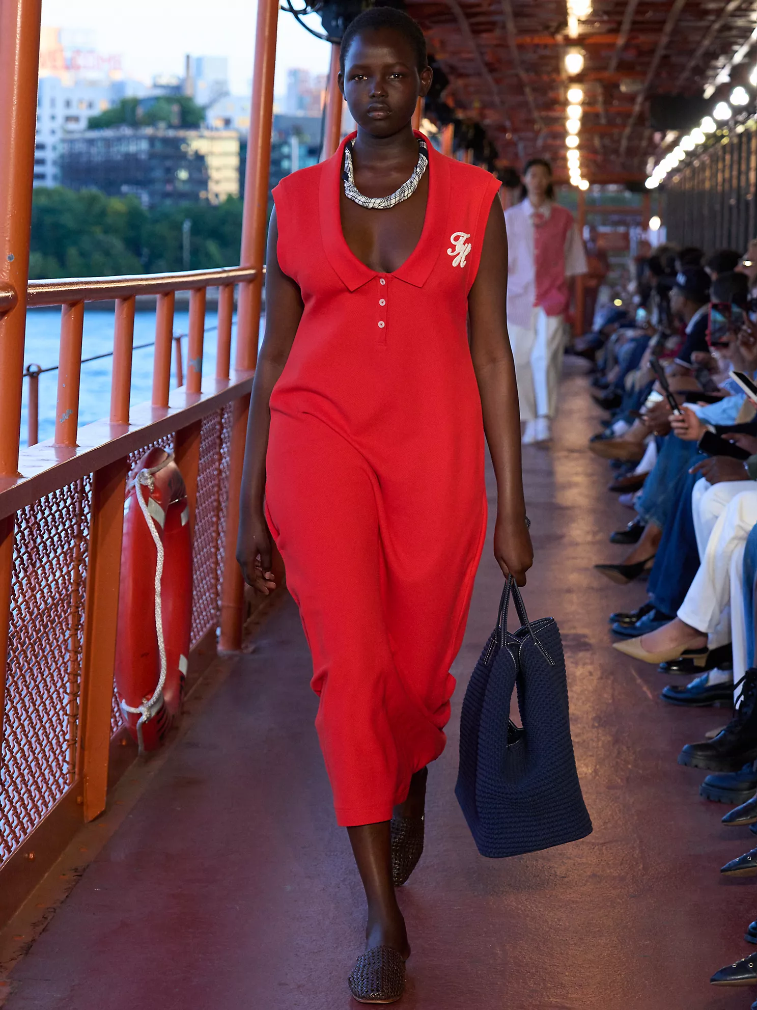 Sleeveless Polo Maxi Dress - Fire Red 12 Sleeveless Polo Maxi Dress
- Fire Red