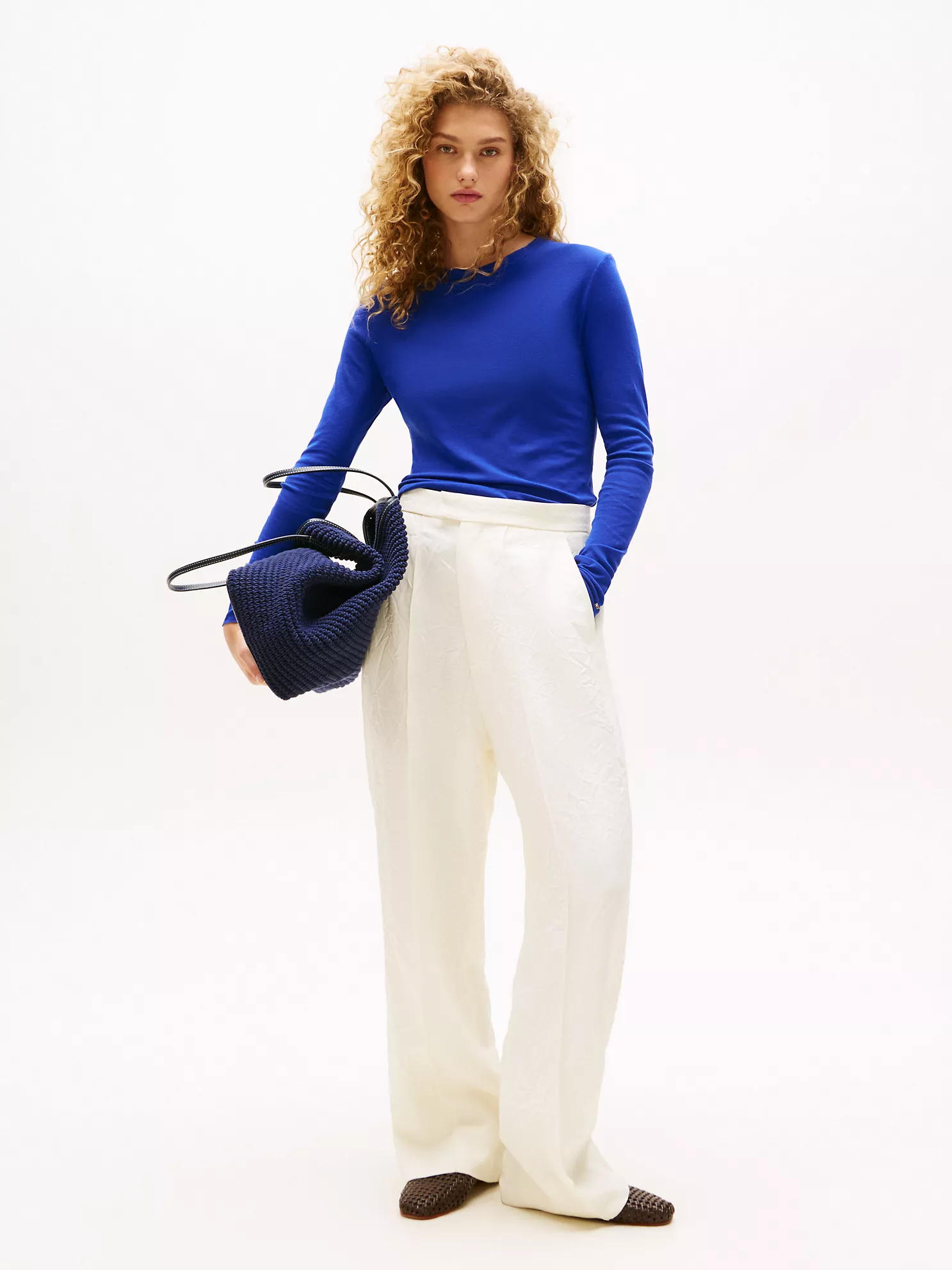 Skinny Fit Crewneck Sweatshirt - Wedge Blue 7 Skinny Fit Crewneck Sweatshirt
- Wedge Blue