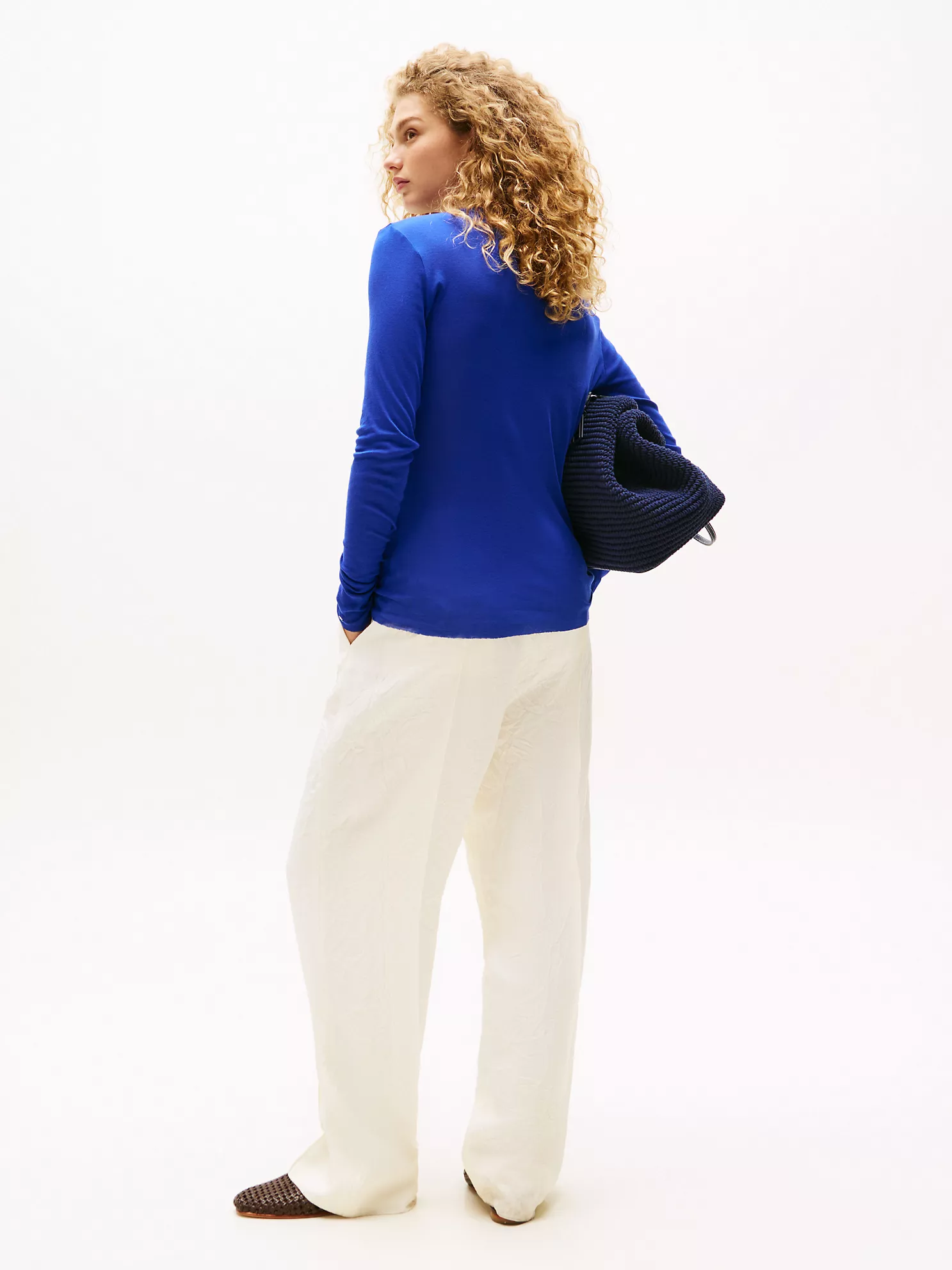 Skinny Fit Crewneck Sweatshirt - Wedge Blue 9 Skinny Fit Crewneck Sweatshirt
- Wedge Blue